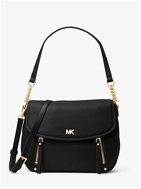 michael michael kors evie medium leather shoulder bag|Evie Medium Logo Shoulder Bag .